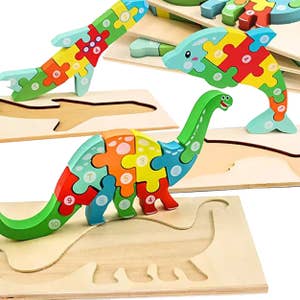Wooden Toys Safari, Handmade Wooden Animals for Toddler, Eco