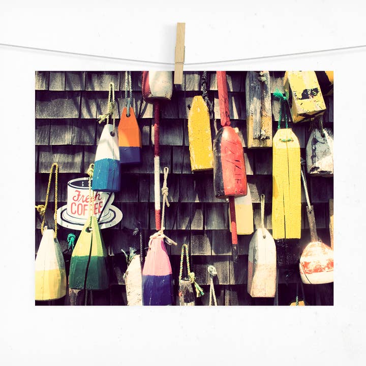 Photographie des bouées de Cape Cod | 5 x 7 ou 8 x 10 pour la vente par Jillian Audrey Photography