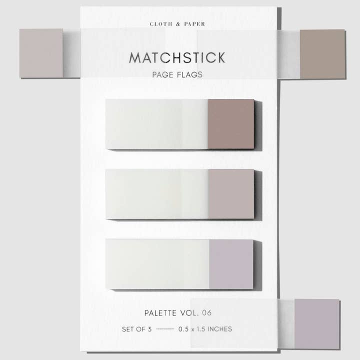 Cloth & Paper – Engroshandel Klistermærke – Matchstick Side Flag Sæt15