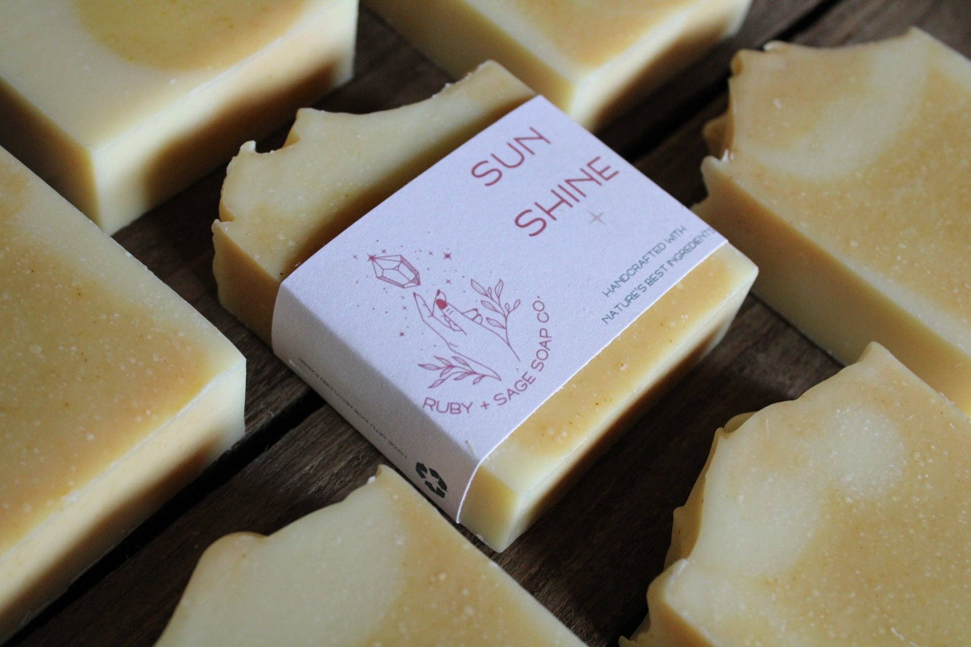 Ruby & Sage Apothecary - Wholesale Bar Soap - Lemongrass & Turmeric Soap 1