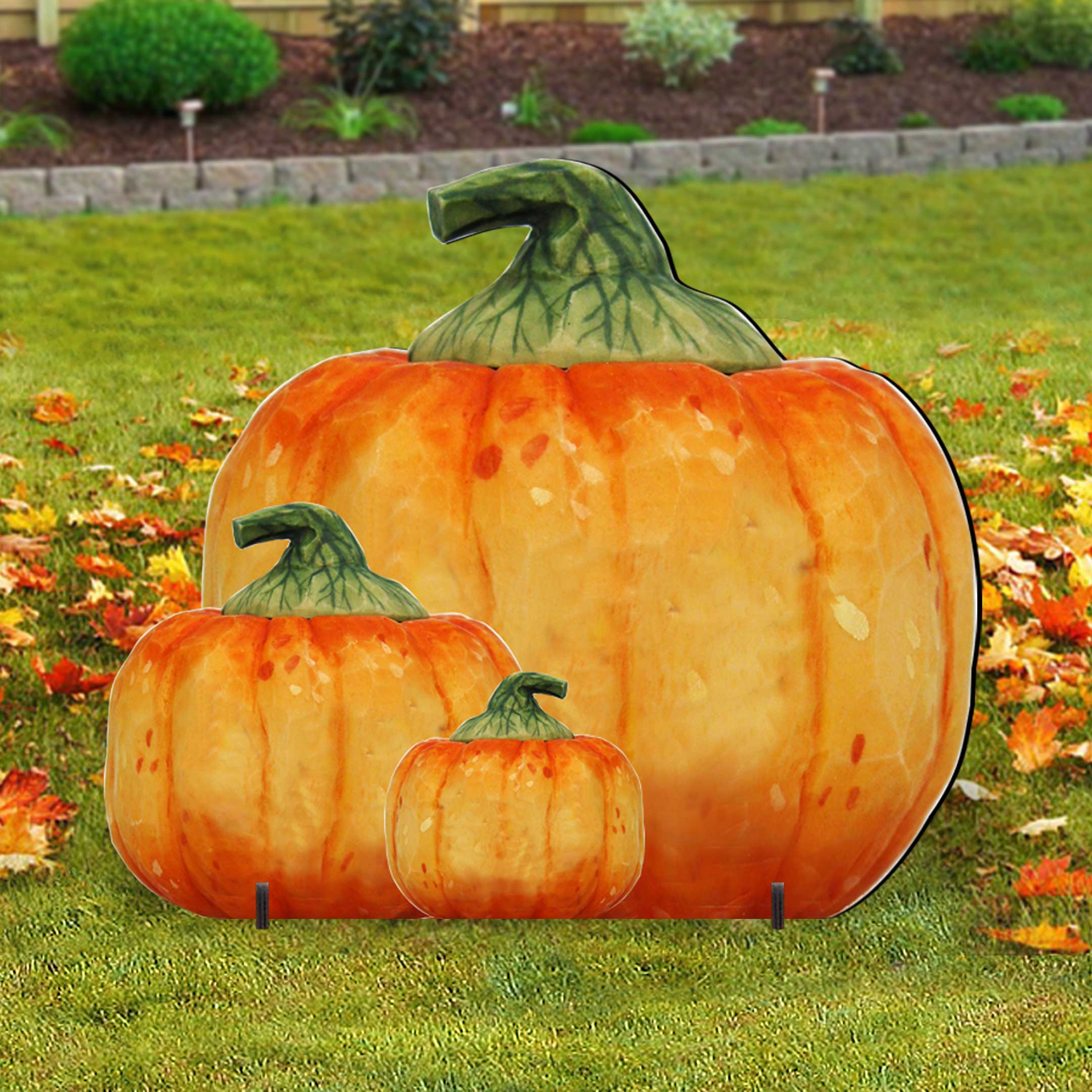 Designocracy - Venta al por mayor Adornos/decoración de exteriores - Decoración extragrande para Halloween de Harvest Pumpkin, para Acción2