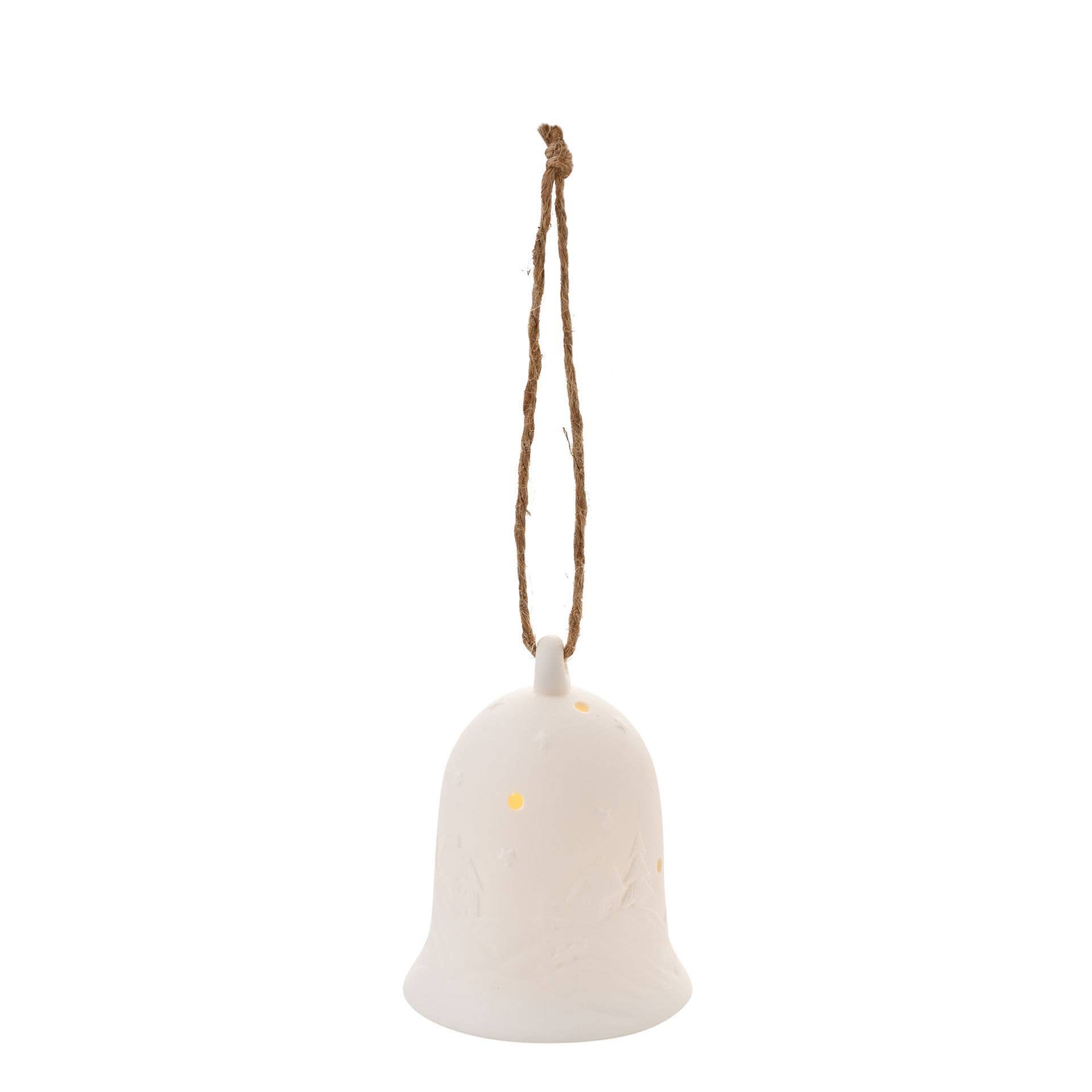 WIDDOP and Co. US - Wholesale Ornament - **MULTI 4**LED Ceramic Handbell0