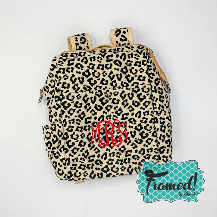 Framed By Sarah - Wholesale Cooler/Cooler Bag - Leopard Backpack Cooler