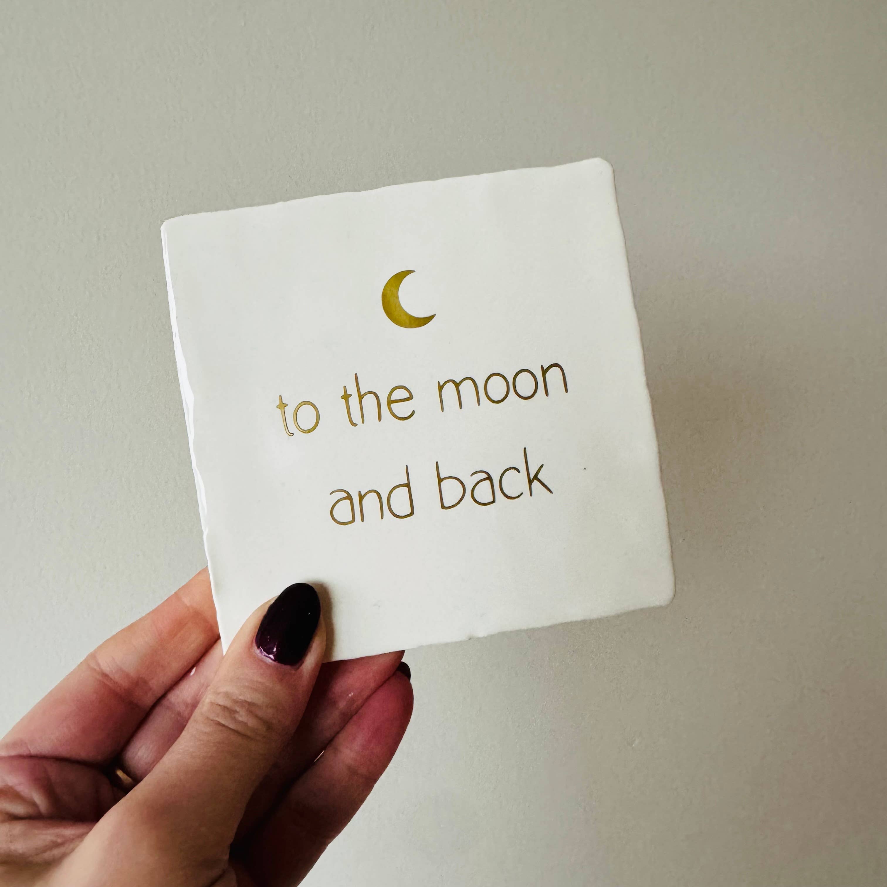 Bibi Kidz - Wholesale Decorative Tabletop Object - Tile To The Moon