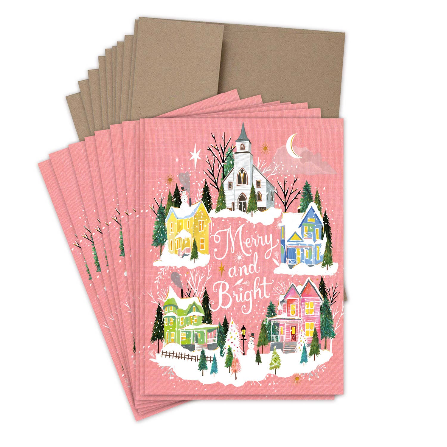Biely & Shoaf - Wholesale Christmas Card - Merry And Bright Holiday Boxed Cards - Set of 101