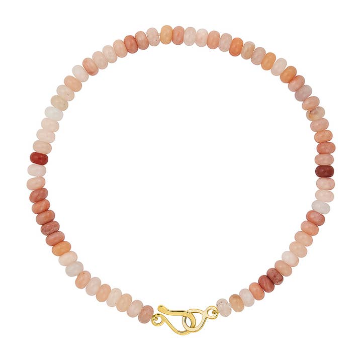 SARAH PINK AVENTURINE NECKLACE for wholesale by fyb jewelry