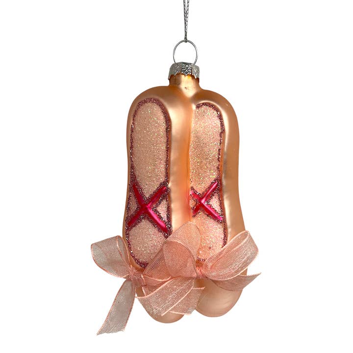 Noel Box - Wholesale Ornament Set - Ballet Shoes Christmas Ornament – Glass Holiday Decor0