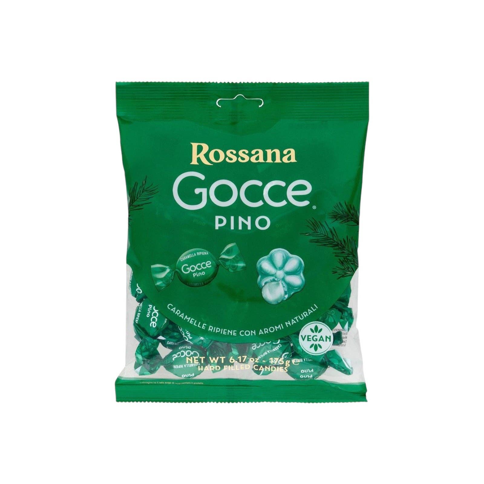 Made in eatalia - Wholesale Hard Candy - Rossana Gocce Fida Candies Filled Pino 175 gr.0