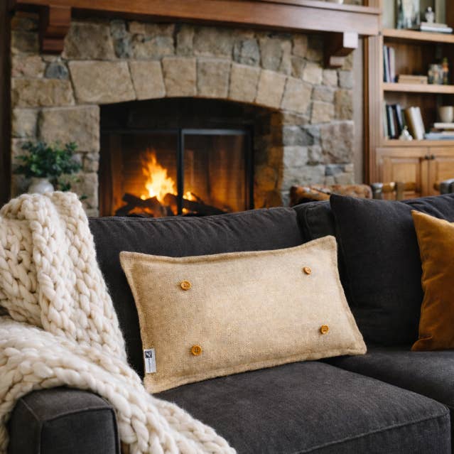 BURLAP: PILLOW ONLY (with insert) for wholesale by PillowPanels