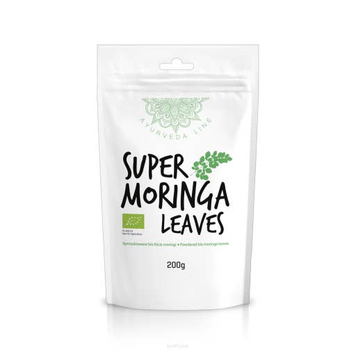 Folhas de Moringa Bio 200 g por atacado de Diet Food