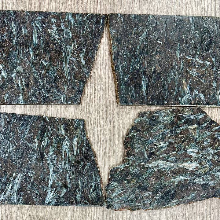 6 lbs Natural Astrophyllite / Arfvedsonite Slab Crystal for wholesale by KayleeNYC