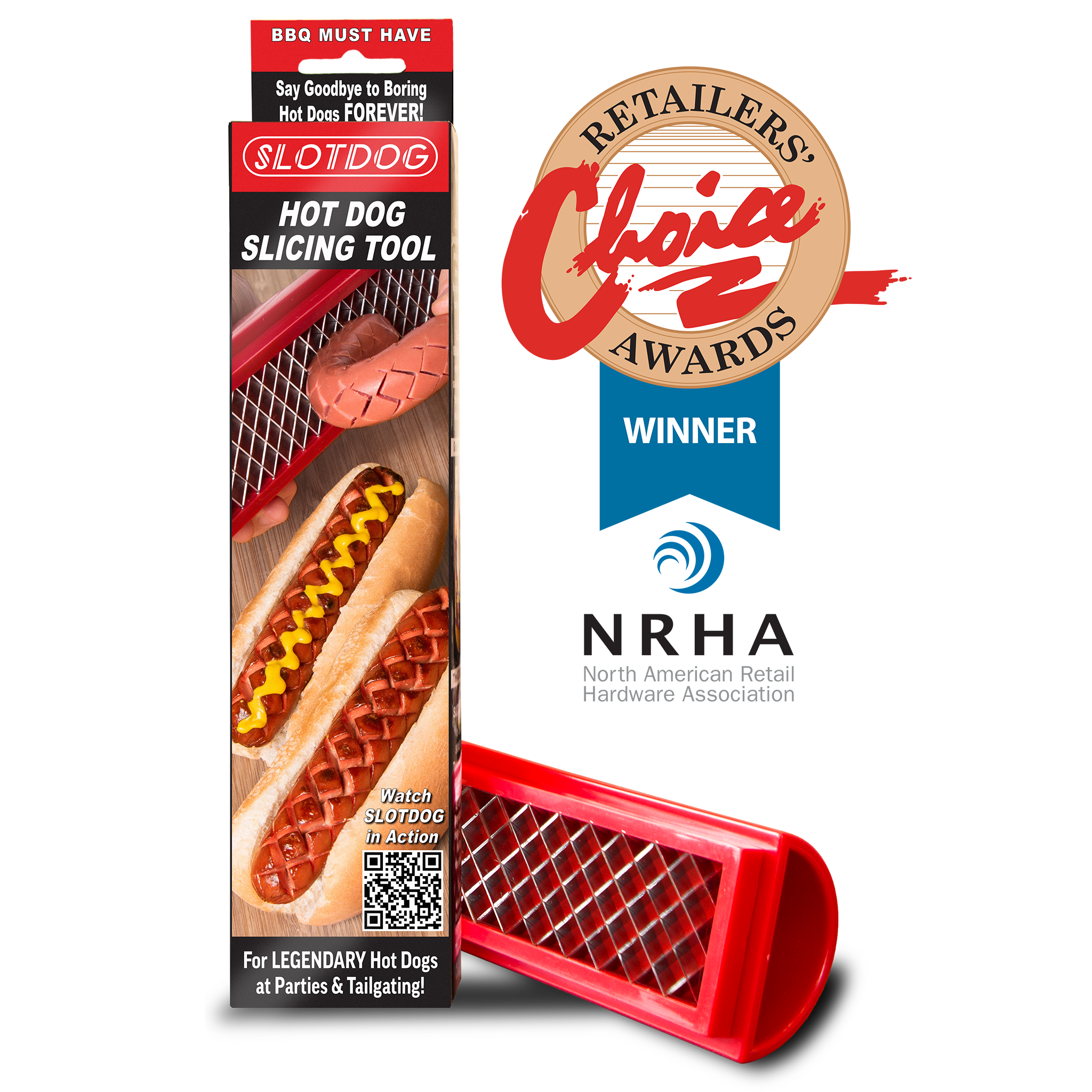 Slotdog - Wholesale Keukengereedschap/gadget - SLOTDOG - Het ultieme snijgereedschap voor hotdogs - gepatenteerd0