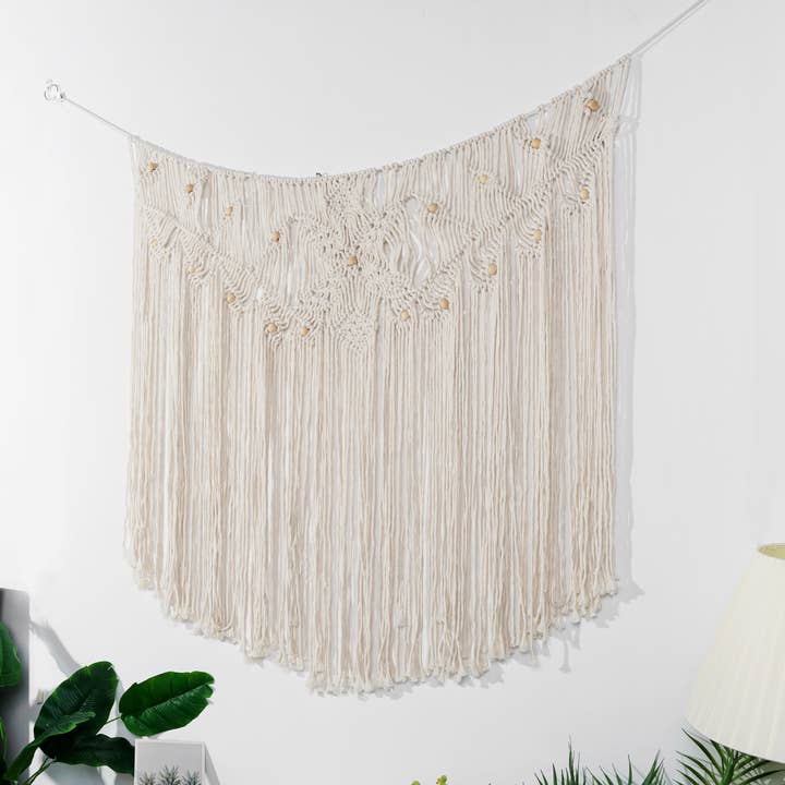 Sparkle Being - Wholesale Tapestry/Textile - Woven Tapestry Macrame Wall Hanging Home Decor - leaf