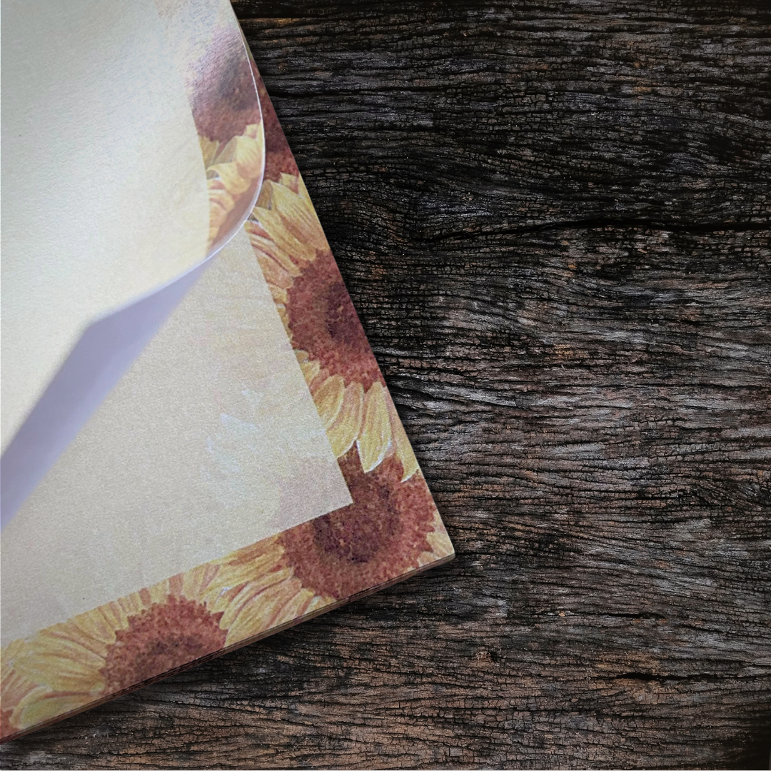 Write Your Story – wholesale Notepad – Sunflower DL Notepad4