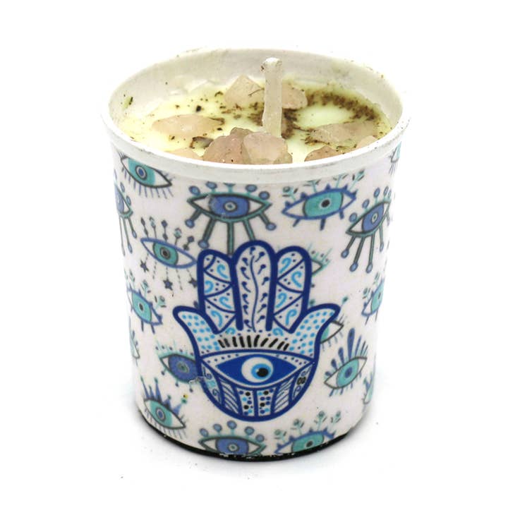 Velas Votivas Perfumadas Hamsa (6) por atacado de Designs by Deekay Inc.