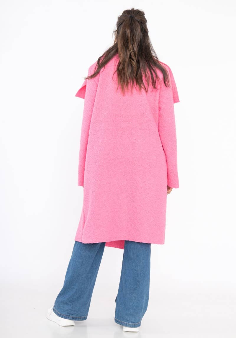 LINEN & COTTON HOUSE - Vente Manteau – femme - VESTE BOUCLETTE MATIERE RESPONSABLE + SIZE  35122 58