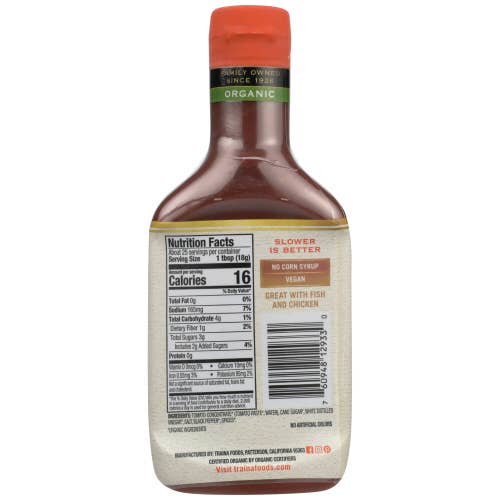 Traina Home Grown - Vente Ketchups - Paquet de 6 ketchup sicilien bio gourmand aux tomates et aux herbes1