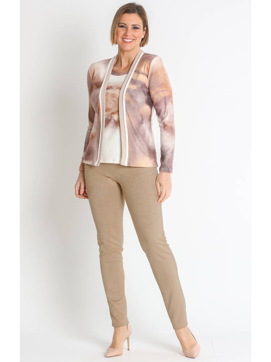 LOURDES CASTILLO - Wholesale Suit Set - Women's - 371052N FALSE SET FADED PRINTED DOT1