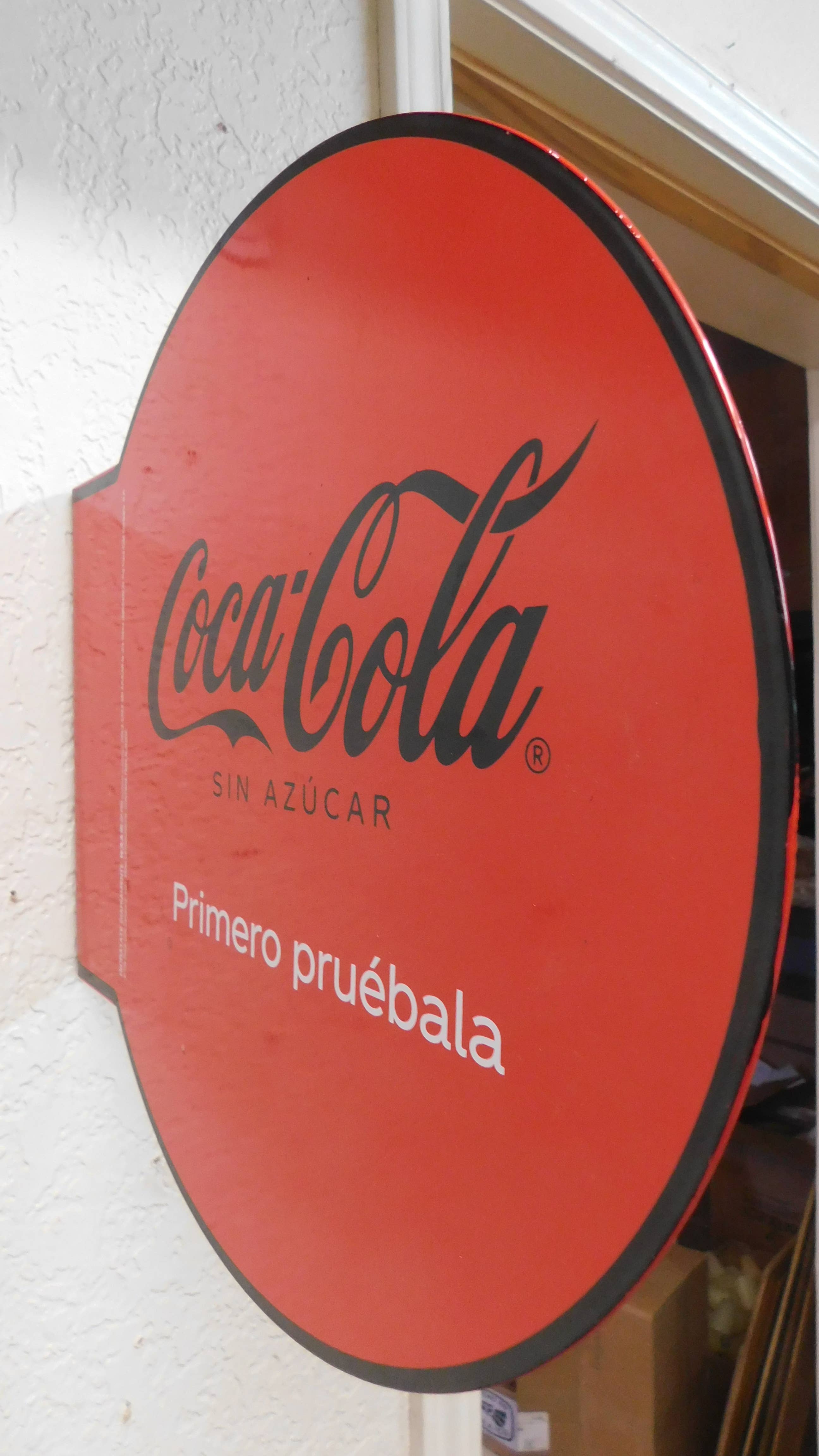 My Amigos Imports - Wholesale Sign - CLEARANCE-Coca Cola Sign-13x15-Advertising-2 Sided Metal--$56