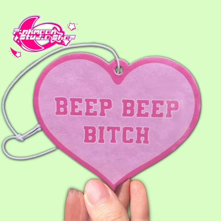 Deodorante per auto Beep Beep Bitch per la vendita all'ingrosso da parte di Pinkmoon Studio Shop