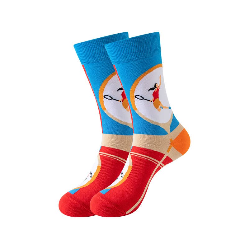 Tourtiwi - Vente Chaussettes – unisexe - Chaussettes d'illustration de dessin animé personnalisées9