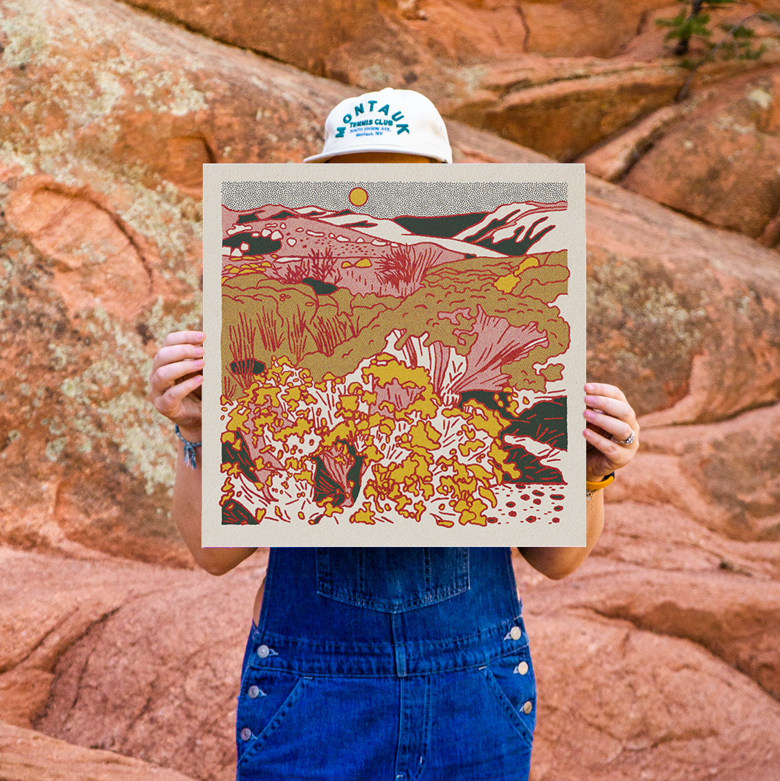 Caroline Clark - Wholesale Art Print - Desert Mountain #22