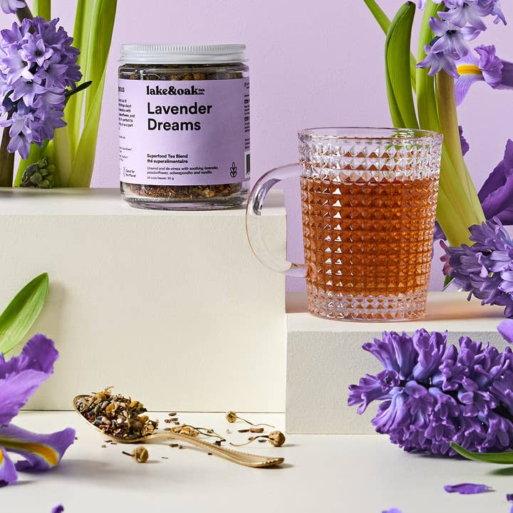 Lavender Dreams - Mistura de chá superalimento por atacado de Lake & Oak Tea Co.