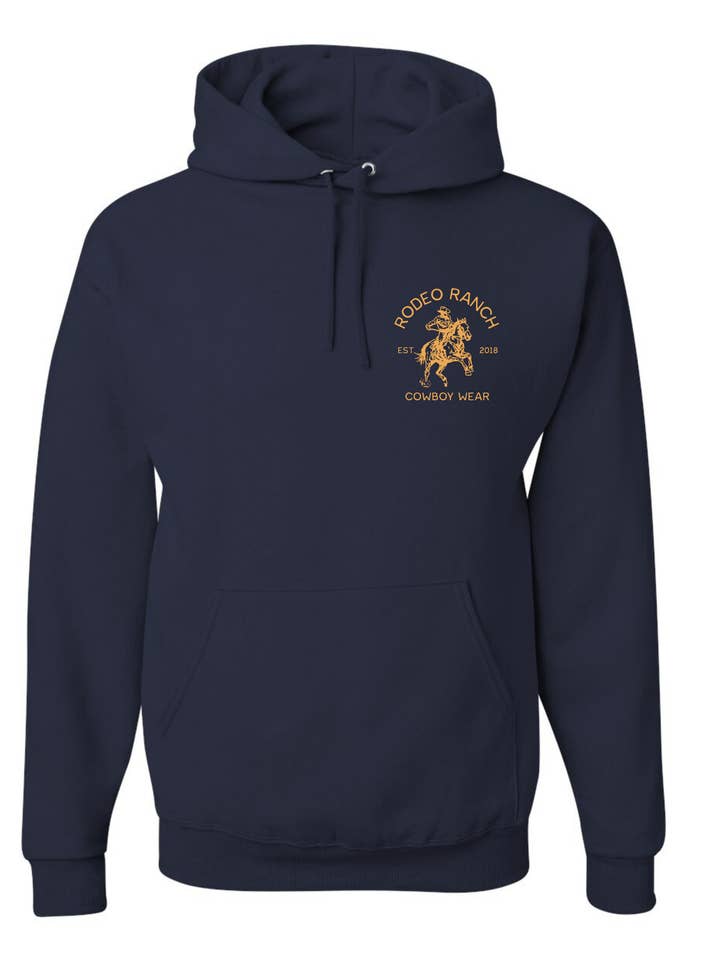 Rodeo Ranch Cowboy Wear Hoodie – Navy for wholesale by Rodeo Ranch