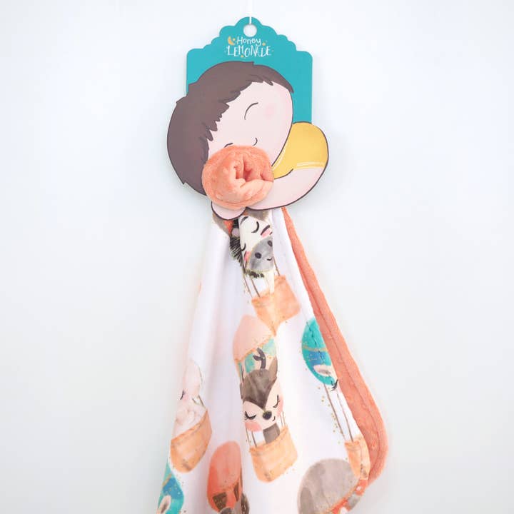 Mini Minky - Hot Air Balloon for wholesale by Honey Lemonade- Minky Baby Blankets and Gifts