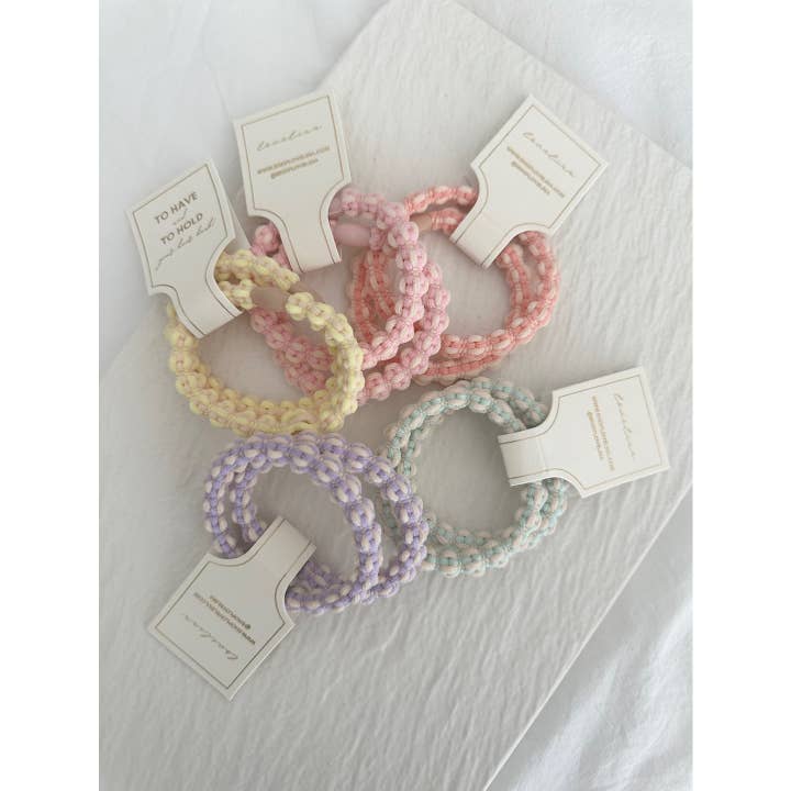 Assorted Delightful Bubble Macaron Hair Ties for wholesale on Faire1