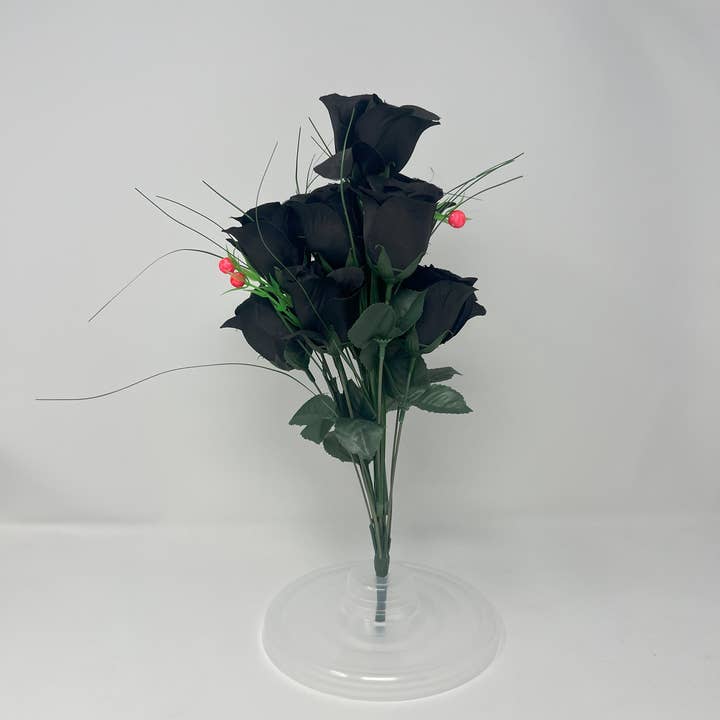 USA HomeMax - Wholesale Artificial flowers - 12pc Plastic Rose Assorted Colors3