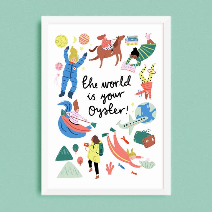 The World is Your Oyster Print for wholesale by Lauren Radley