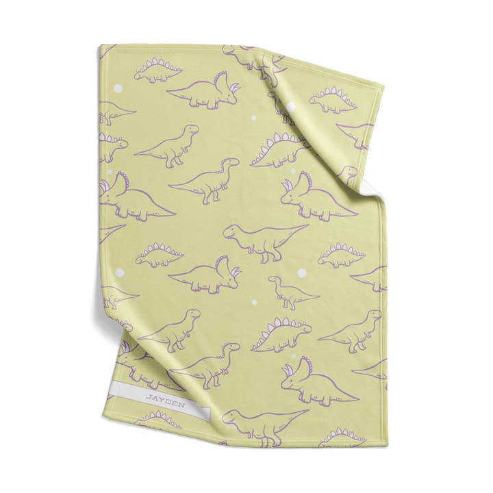 Couverture de réception : Dino Yellow pour la vente par Sam and Zoey