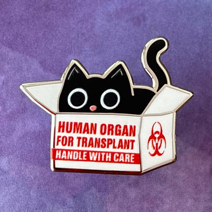 If It Fits I Sits Kitty Pin for wholesale by Rad Girl Creations