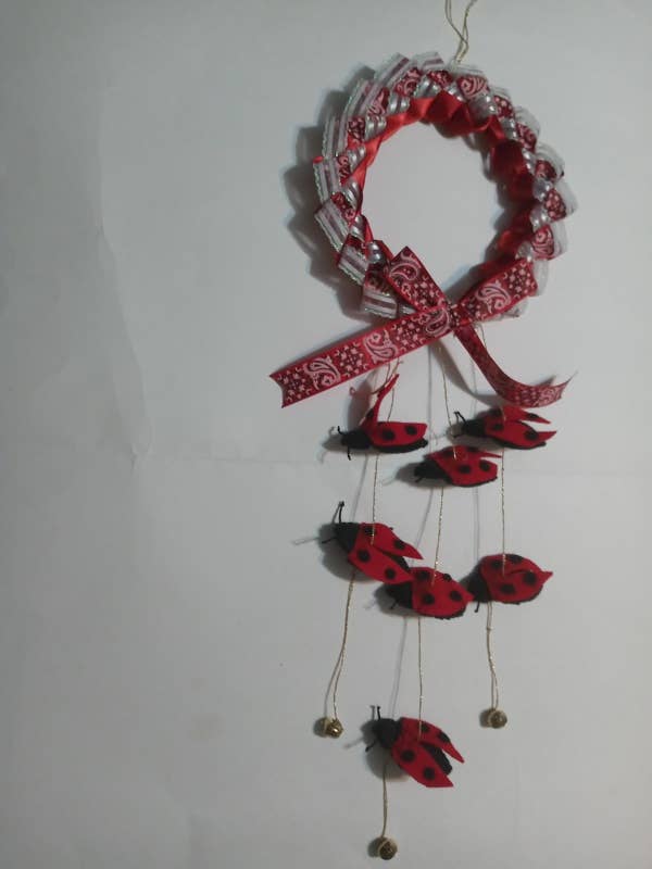 Grinalda de Joaninha, Decoração Bonita, LXL44 por atacado de BLUE RIBBON ORNAMENTS