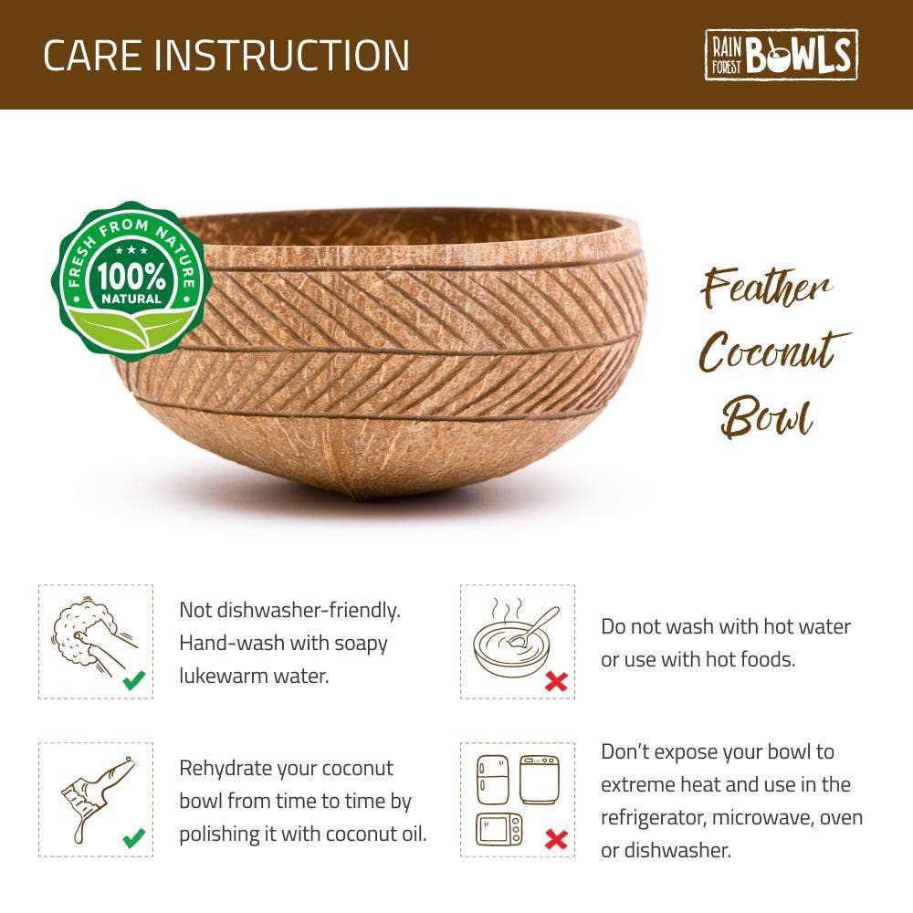 Rainforest Bowls – wholesale Skål – Fjäder kokos4