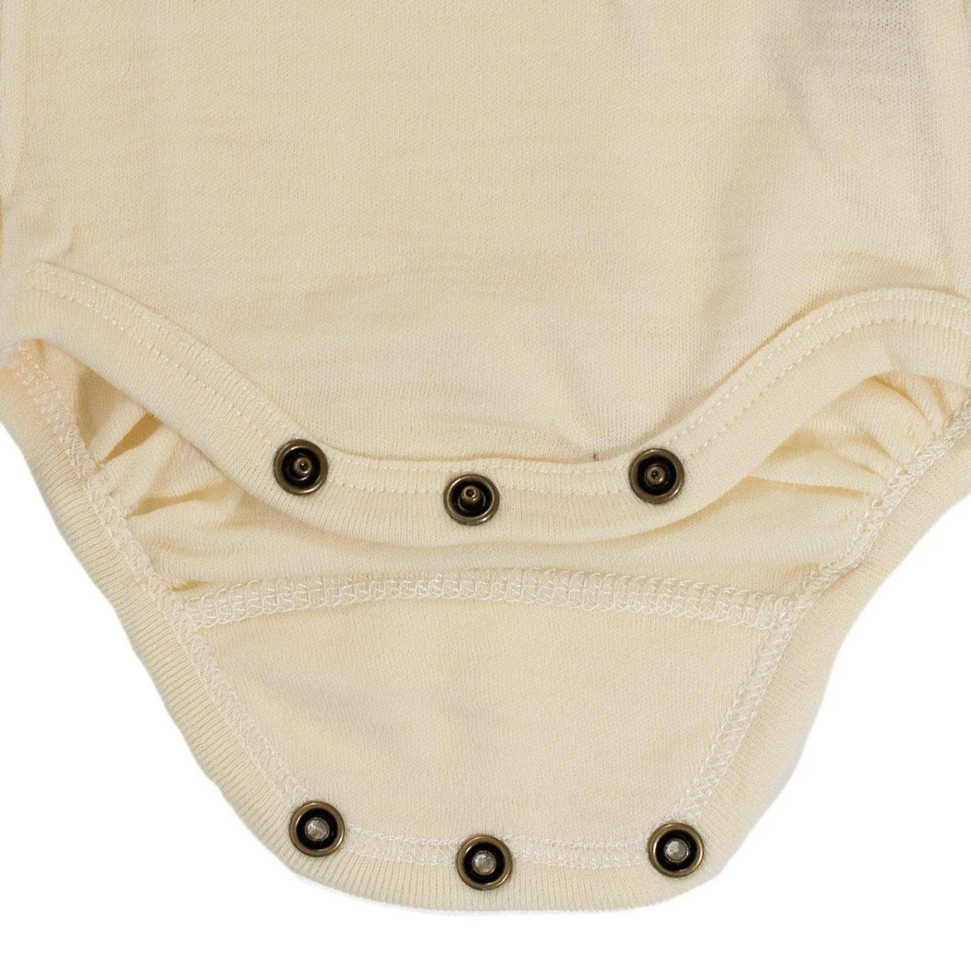 Lille Barn – wholesale Overall - Baby – Långärmad romper i merinoull – naturlig2