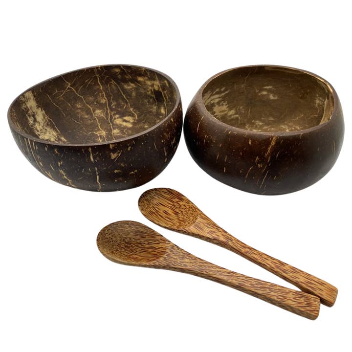 VIE - Wholesale Serving bowl - Set of Coconut Bowls and Spoons1