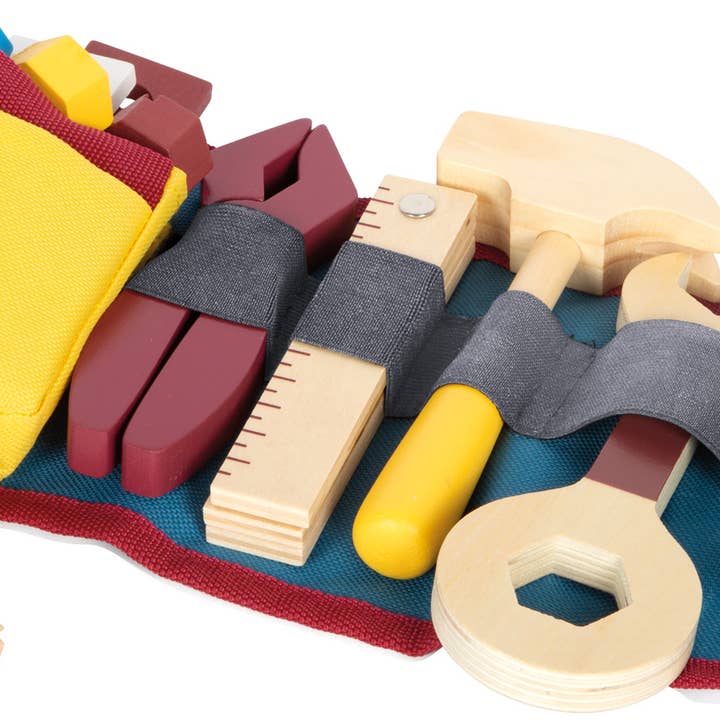 small foot - Wholesale Wood Toy - Kids - “Workshop” tool belt | game tools | wooden toys7