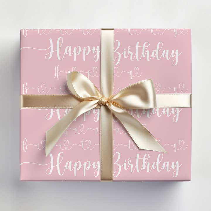 Pink Birthday Gift Wrap for wholesale by JOSIL Paperie & Gift