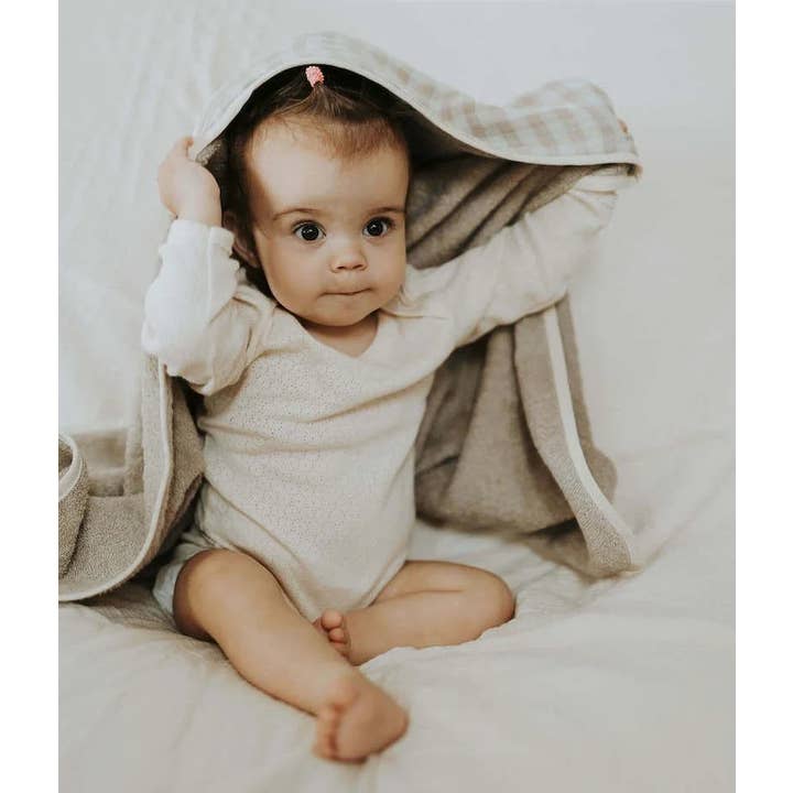 Manufacture des bébés français - Wholesale Hooded Towel - Kids & Baby - Vichy Galet bath cape5