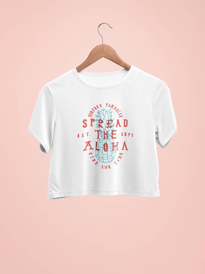 Grafik-T-Shirt „Verbreiten Sie das Aloha“ für den Großhandel von NG Creative