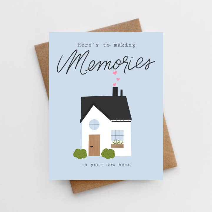 Lemon Milk Paper Co - Wholesale Congratulations Card - Memories in your new home card