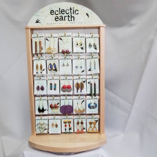 Metric Forrest Studio - Wholesale Jewelry Stand & Display - Eclectic Earth Wood Display2