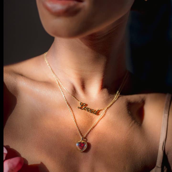 Spitfire Girl - Wholesale Pendant/Charm Necklace - Jackie Heart Necklace
