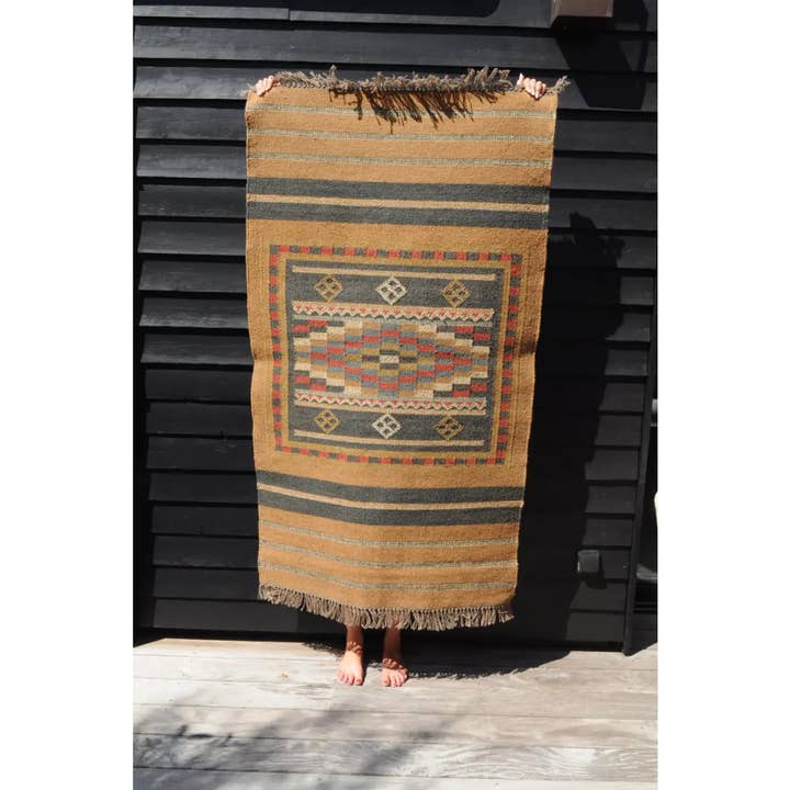 B A O B A B - Maison - Wholesale Area Rug - Ottoman Kilim Rug Wool and Jute Alexandria pattern 150x210cm4