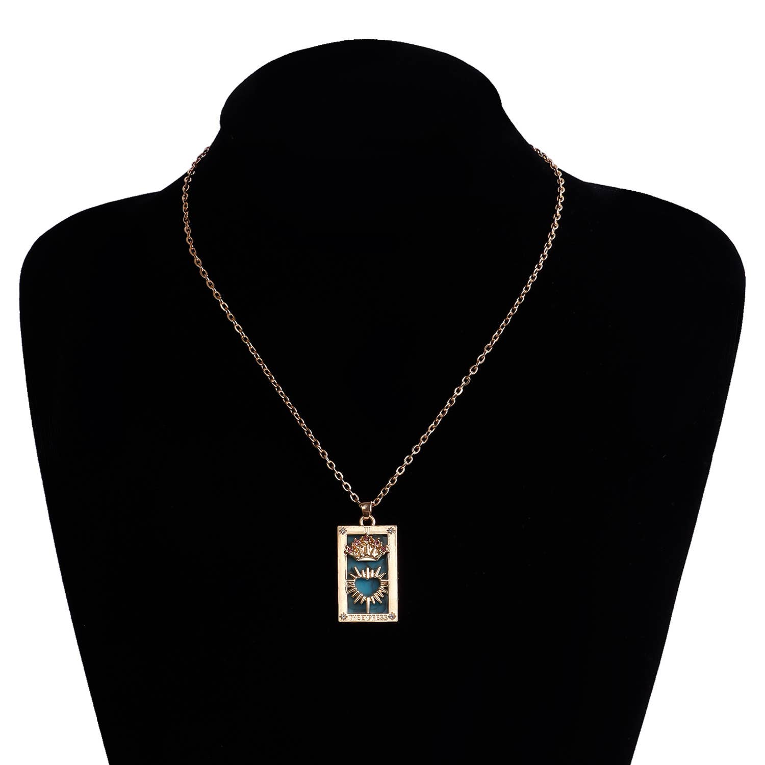 Gemscape UK - Wholesale Pendant/Charm Necklace - Tarot Design Necklace with Crystal - Chic Trendy Jewellery17