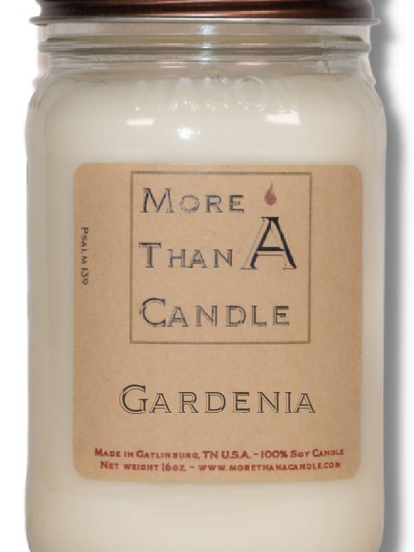 Gardenia - 16 oz Mason Jar for wholesale by More Than Candle