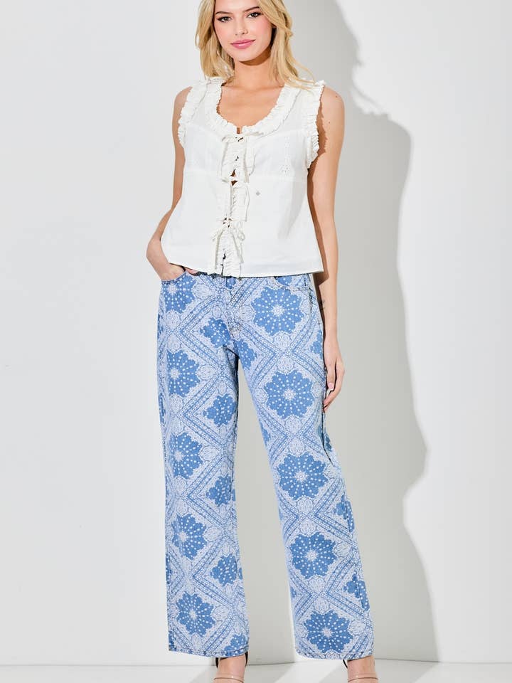 JEANS ESTAMPADOS por atacado de Baevely by Wellmade USA