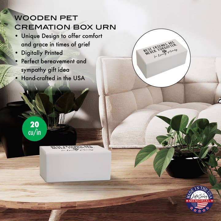 LifeSong Milestones - Wholesale Urn - Memorial Pet Urns for Ashes Best Friends Are Never Forgotten3